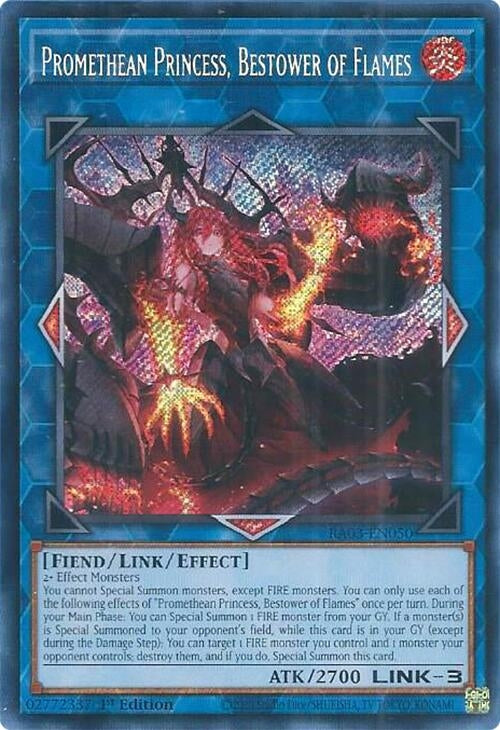 Image for Promethean Princess, Bestower of Flames (Secret Rare) (RA03-EN050) (Quarter Century Bonanza) - YuGiOh
