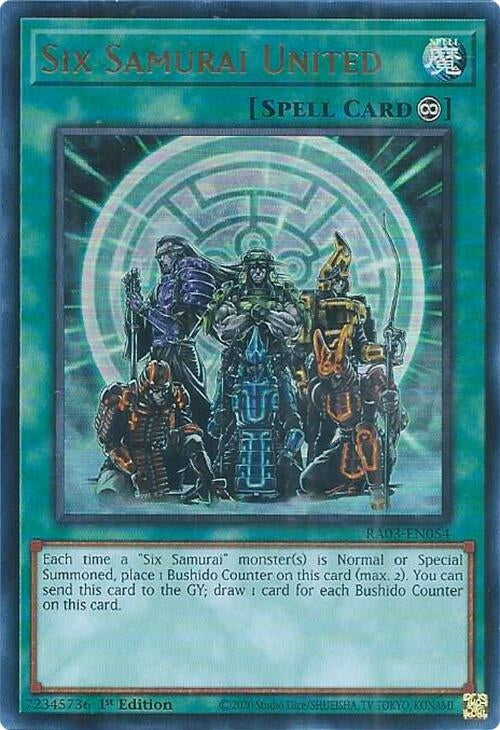 Image for Six Samurai United (UR) (RA03-EN054) (Quarter Century Bonanza) - YuGiOh