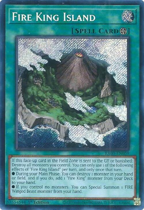 Image for Fire King Island (Secret Rare) (RA03-EN059) (Quarter Century Bonanza) - YuGiOh