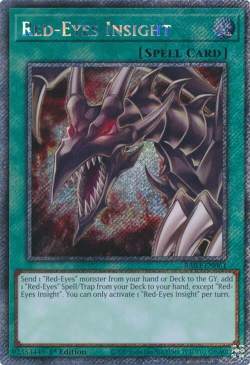 Image for Red-Eyes Insight (Platinum Secret Rare) (RA03-EN061) (Quarter Century Bonanza) - YuGiOh