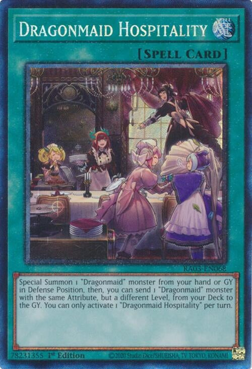 Image for Dragonmaid Hospitality (PCR) (RA03-EN068) (Quarter Century Bonanza) - YuGiOh