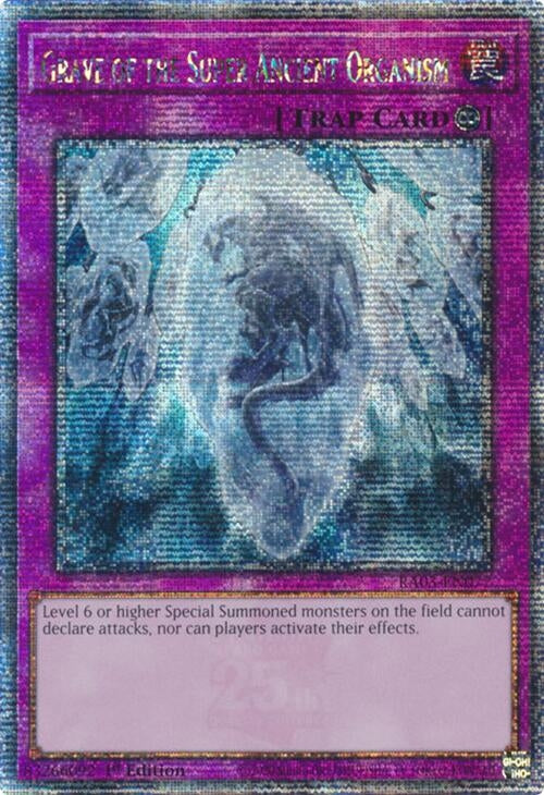 Image for Grave of the Super Ancient Organism (Quarter Century Secret Rare) (RA03-EN077) (Quarter Century Bonanza) - YuGiOh
