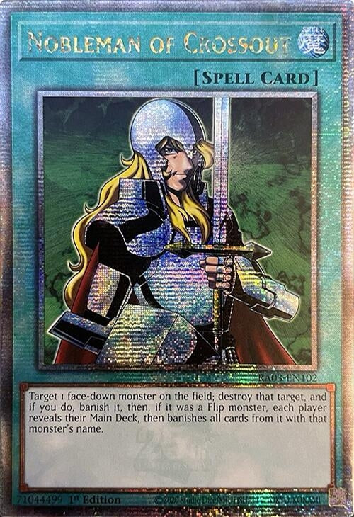 Image for Nobleman of Crossout (Quarter Century Secret Rare) (RA03-EN102) (Quarter Century Bonanza) - YuGiOh