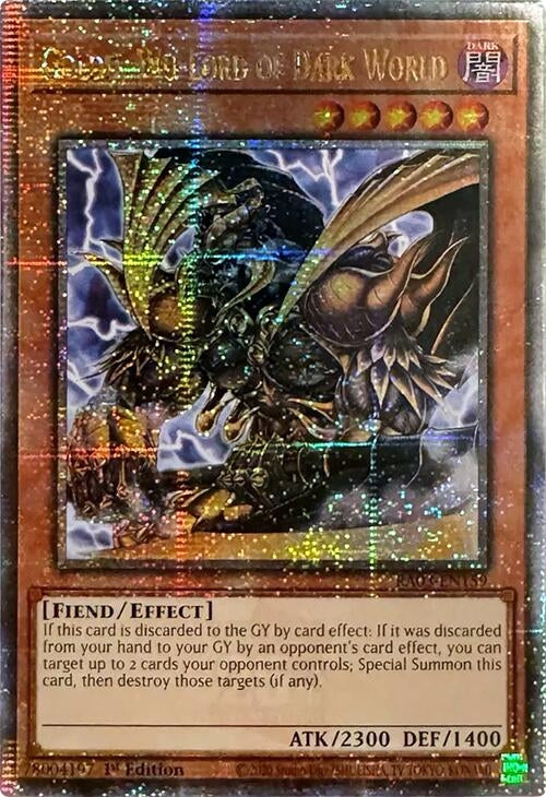 Image for Goldd, Wu-Lord of Dark World (Quarter Century Secret Rare) (RA03-EN159) (Quarter Century Bonanza) - YuGiOh
