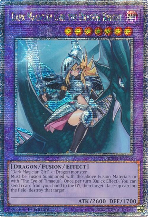 Image for Dark Magician Girl the Dragon Knight (Quarter Century Secret Rare) (RA03-EN258) (Quarter Century Bonanza) - YuGiOh