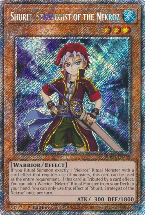 Image for Shurit, Strategist of the Nekroz (Platinum Secret Rare) (RA03-EN259) (Quarter Century Bonanza) - YuGiOh