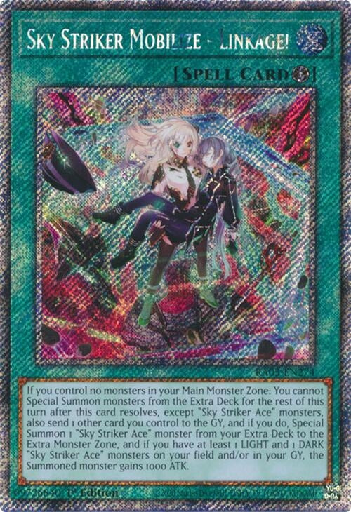 Image for Sky Striker Mobilize - Linkage! (Platinum Secret Rare) (RA03-EN274) (Quarter Century Bonanza) - YuGiOh