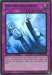 Image for Solemn Judgment (GLD5-EN045) (Gold Series: Haunted Mine) - YuGiOh