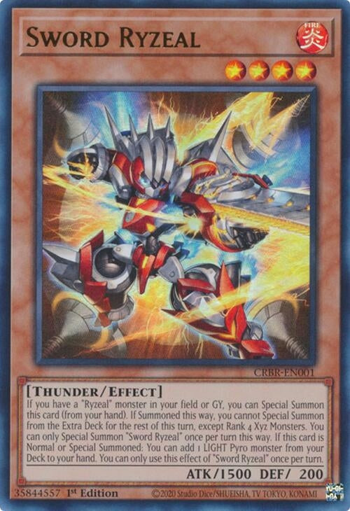 Image for Sword Ryzeal (CRBR-EN001) (Crossover Breakers) - YuGiOh