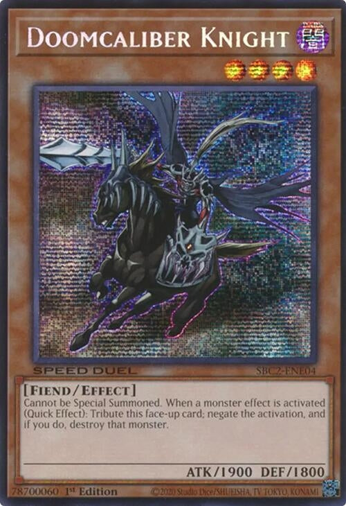 Image for Doomcaliber Knight (PSR) (SBC2-ENE04) (Speed Duel: Battle City Finals) - YuGiOh