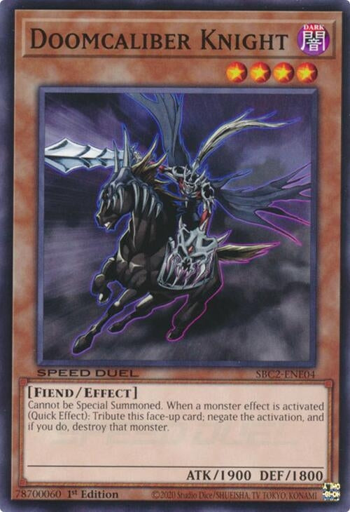 Image for Doomcaliber Knight (SBC2-ENE04) (Speed Duel: Battle City Finals) - YuGiOh
