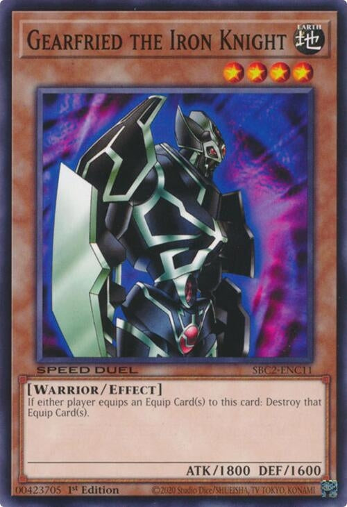 Image for Gearfried the Iron Knight (SBC2-ENC11) (Speed Duel: Battle City Finals) - YuGiOh