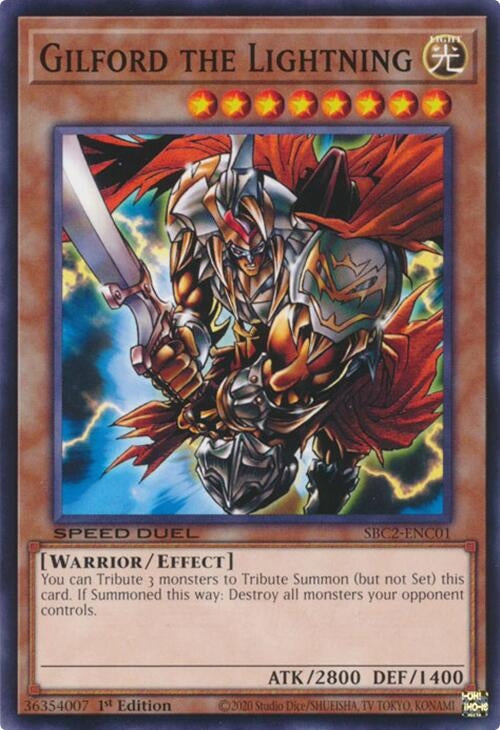 Image for Gilford the Lightning (SBC2-ENC01) (Speed Duel: Battle City Finals) - YuGiOh