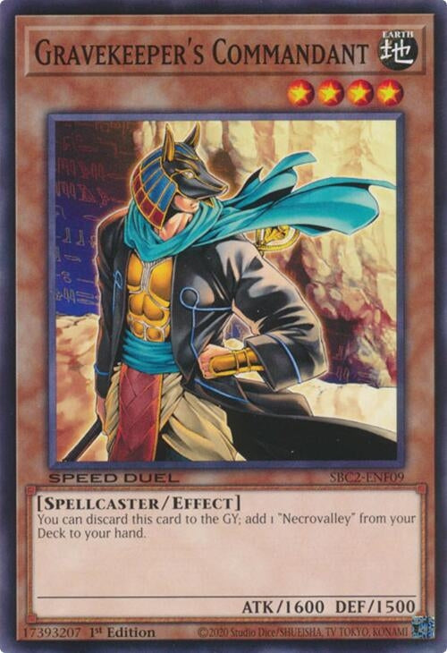 Image for Gravekeeper's Commandant (SBC2-ENF09) (Speed Duel: Battle City Finals) - YuGiOh