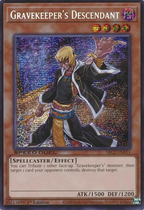 Image for Gravekeeper's Descendant (PSR) (SBC2-ENF11) (Speed Duel: Battle City Finals) - YuGiOh