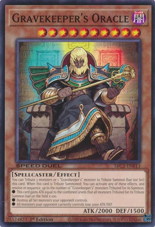 Image for Gravekeeper's Oracle (SBC2-ENF13) (Speed Duel: Battle City Finals) - YuGiOh