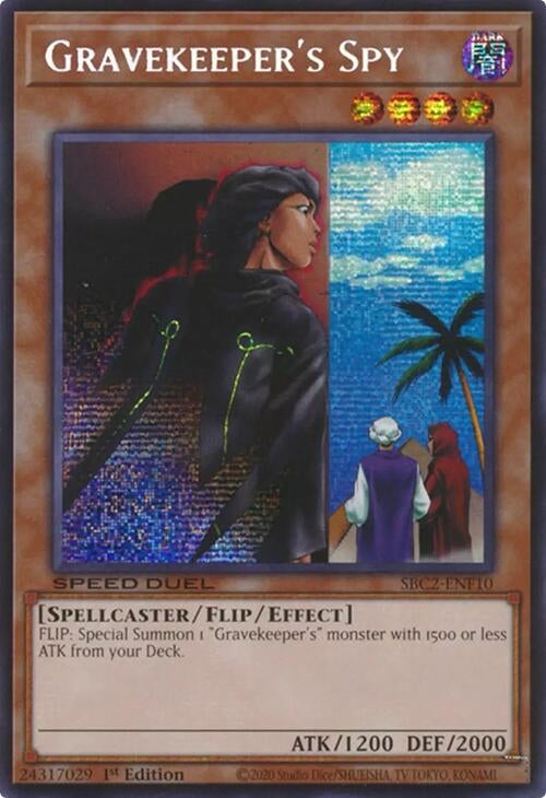 Image for Gravekeeper's Spy (PSR) (SBC2-ENF10) (Speed Duel: Battle City Finals) - YuGiOh