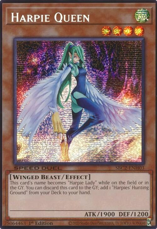Image for Harpie Queen (PSR) (SBC2-ENH03) (Speed Duel: Battle City Finals) - YuGiOh