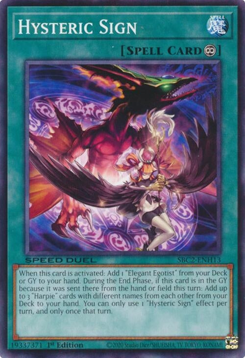 Image for Hysteric Sign (SBC2-ENH13) (Speed Duel: Battle City Finals) - YuGiOh