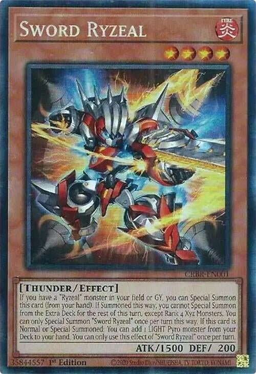 Image for Sword Ryzeal (CR) (CRBR-EN001) (Crossover Breakers) - YuGiOh