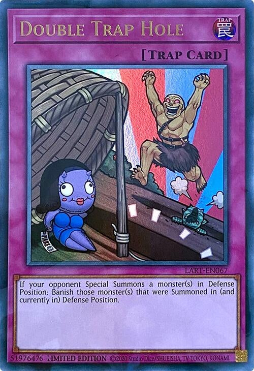 Image for Double Trap Hole (LART-EN067) (The Lost Art Promotion) - YuGiOh