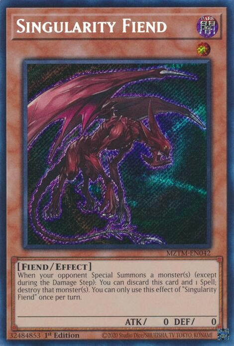 Image for Singularity Fiend (MZTM-EN042) (Maze of the Master) - YuGiOh