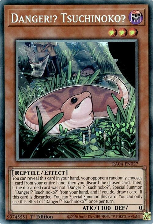 Image for Danger!? Tsuchinoko? (PCR) (RA04-EN027) (Quarter Century Stampede) - YuGiOh