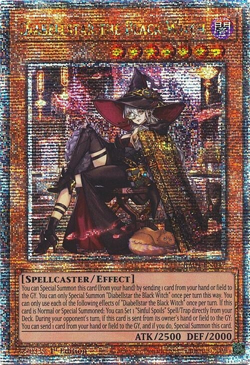 Image for Diabellstar the Black Witch (New Art) (Quarter Century Secret Rare) (RA04-EN047) (Quarter Century Stampede) - YuGiOh