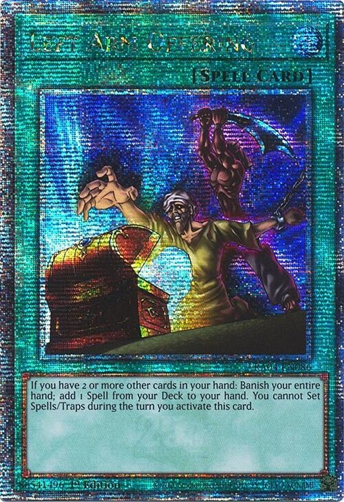 Image for Left Arm Offering (Quarter Century Secret Rare) (RA04-EN086) (Quarter Century Stampede) - YuGiOh