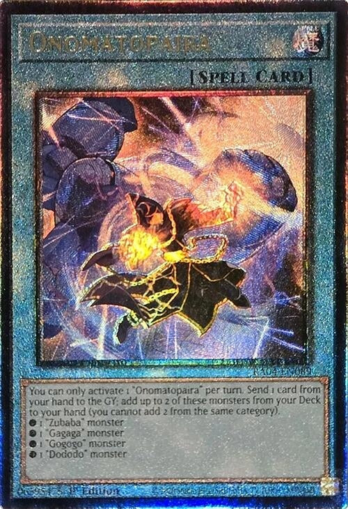 Image for Onomatopaira (PUR) (RA04-EN089) (Quarter Century Stampede) - YuGiOh