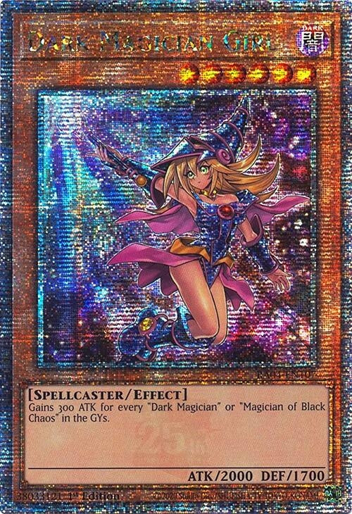 Image for Dark Magician Girl (7th Art) (Quarter Century Secret Rare) (RA04-EN107) (Quarter Century Stampede) - YuGiOh
