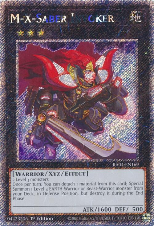 Image for M-X-Saber Invoker (Platinum Secret Rare) (RA04-EN169) (Quarter Century Stampede) - YuGiOh