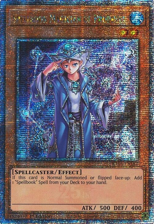 Image for Spellbook Magician of Prophecy (Quarter Century Secret Rare) (RA04-EN183) (Quarter Century Stampede) - YuGiOh