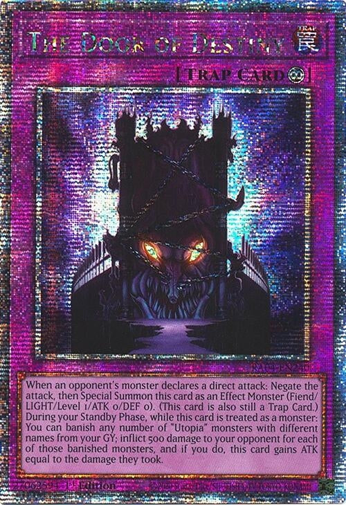 Image for The Door of Destiny (Quarter Century Secret Rare) (RA04-EN240) (Quarter Century Stampede) - YuGiOh