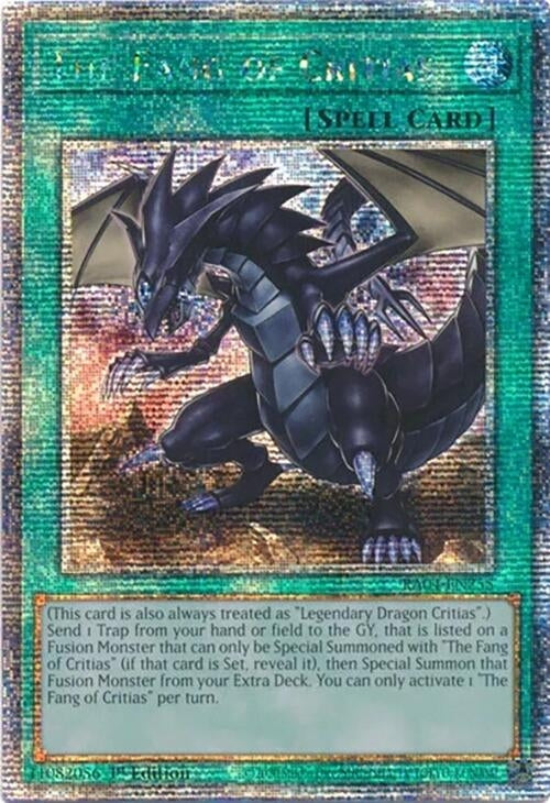 Image for The Fang of Critias (Quarter Century Secret Rare) (RA04-EN255) (Quarter Century Stampede) - YuGiOh