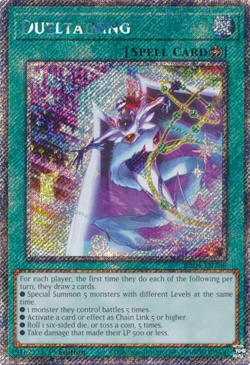 Image for Dueltaining (Platinum Secret Rare) (RA04-EN286) (Quarter Century Stampede) - YuGiOh