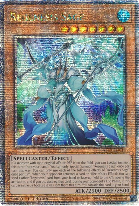 Image for Regenesis Sage (Quarter Century Secret Rare) (ALIN-EN014) (Alliance Insight) - YuGiOh