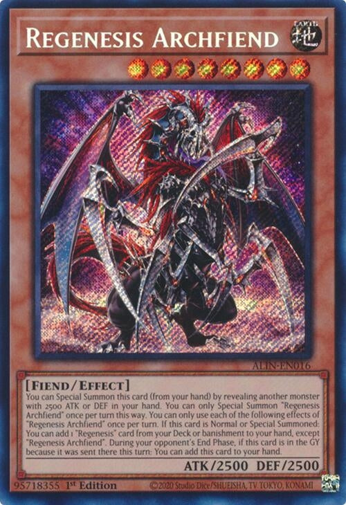 Image for Regenesis Archfiend (ALIN-EN016) (Alliance Insight) - YuGiOh