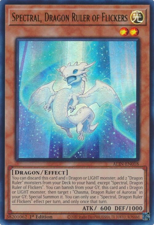 Image for Spectral, Dragon Ruler of Flickers (ALIN-EN018) (Alliance Insight) - YuGiOh