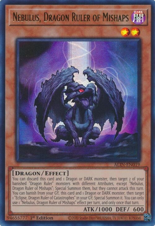 Image for Nebulus, Dragon Ruler of Mishaps (ALIN-EN019) (Alliance Insight) - YuGiOh