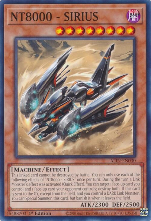 Image for NT8000 - SIRIUS (ALIN-EN030) (Alliance Insight) - YuGiOh