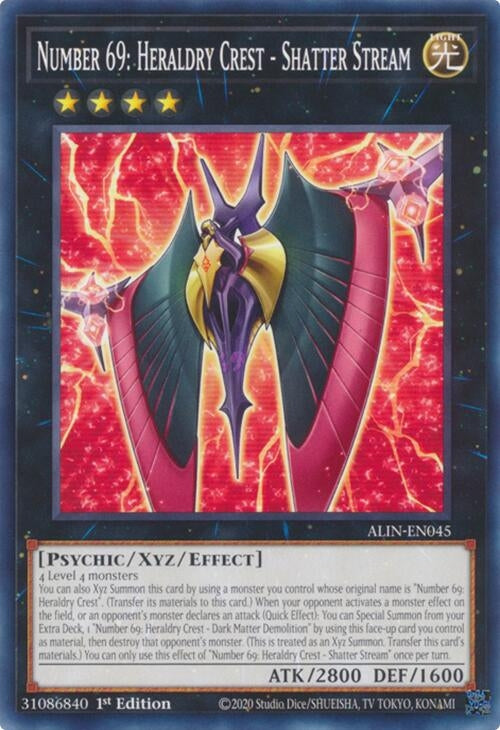 Image for Number 69: Heraldry Crest - Shatter Stream (ALIN-EN045) (Alliance Insight) - YuGiOh