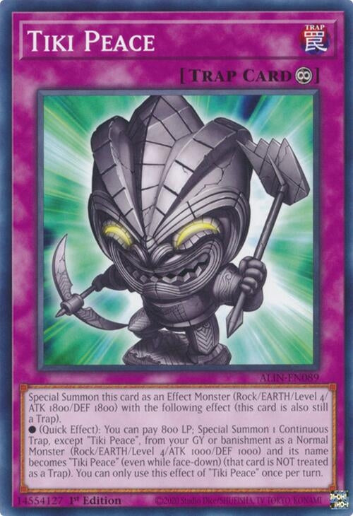 Image for Tiki Peace (ALIN-EN089) (Alliance Insight) - YuGiOh