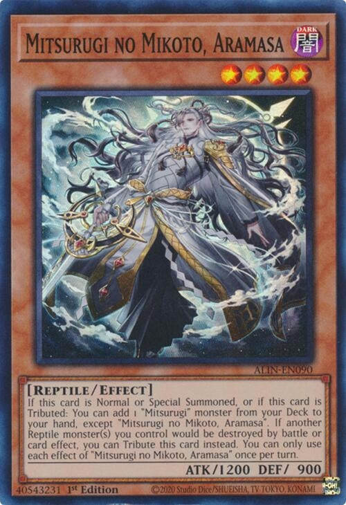 Image for Mitsurugi no Mikoto, Aramasa (ALIN-EN090) (Alliance Insight) - YuGiOh