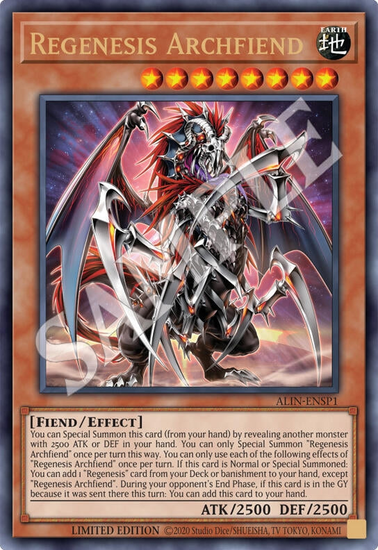 Image for Regenesis Archfiend (ALIN-ENSP1) (ALIN-ENSP1) (Alliance Insight) - YuGiOh