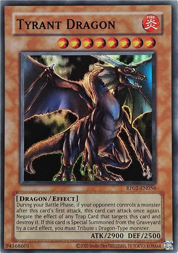 Image for Tyrant Dragon (RP02-EN056) (Retro Pack 2 (2020 Date Reprint)) (RP02) - YuGiOh