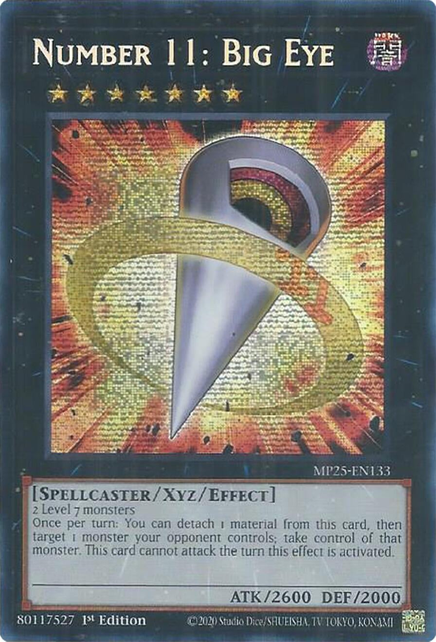 Image for Number 11: Big Eye (MP25-EN133) (2025 Mega-Pack) (MP25) - YuGiOh