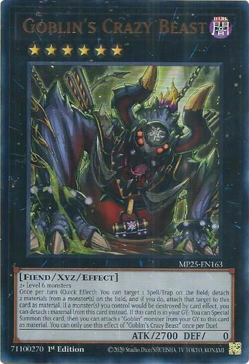 Image for Goblin's Crazy Beast (MP25-EN163) (2025 Mega-Pack) (MP25) - YuGiOh