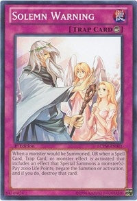 Image for Solemn Warning (LCYW-EN301) (Legendary Collection 3: Yugi's World) - YuGiOh