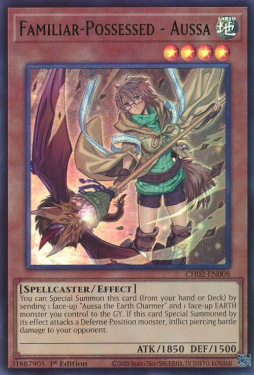 Image for Familiar-Possessed - Aussa (CH02-EN008) (THE CHRONICLES DECK: Spirit Charmers (All-Foil Edition)) (CH02) - YuGiOh